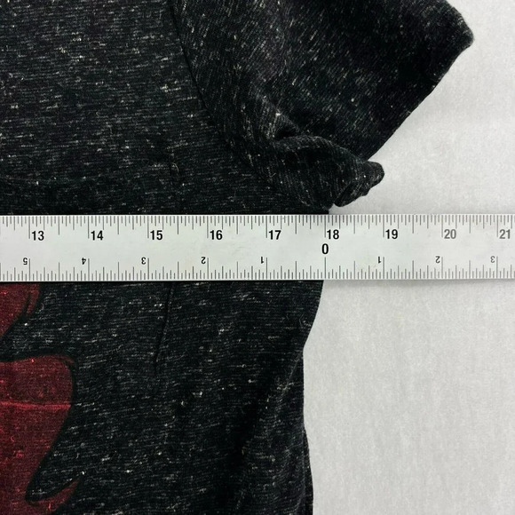 Disney Little Mermaid Women's T Shirt Sz M Black Round Neck Short Sleeve Pocket - Picture 3 of 11